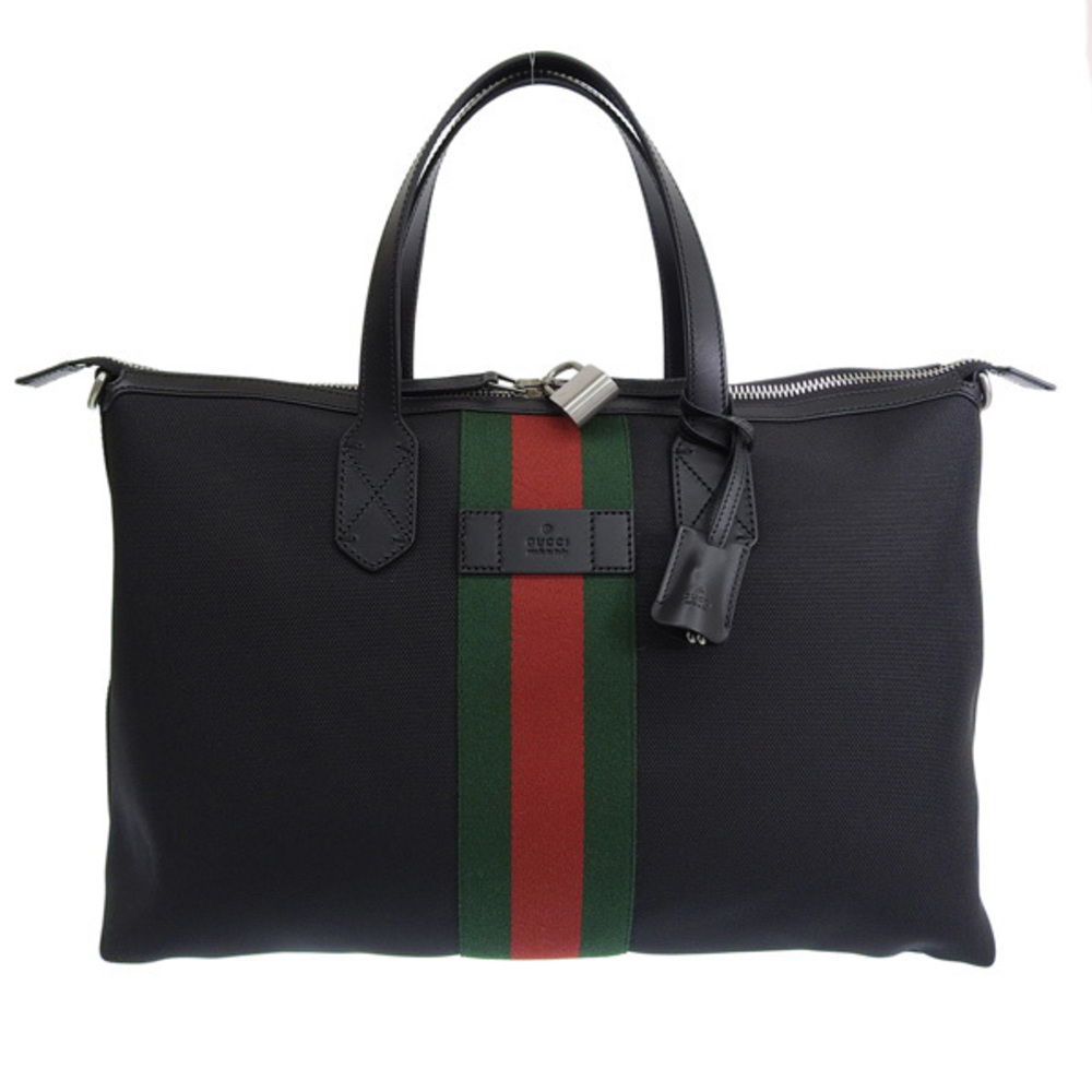 Gucci Outlet Canvas Shoulder Bag Black